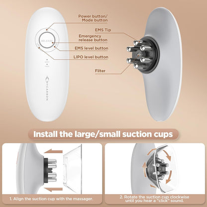 MYCARBON 3 in 1 Massage Suction Cups