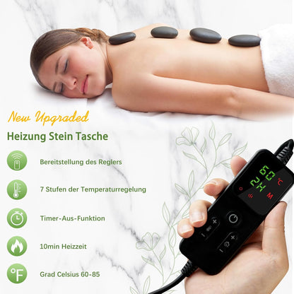 Massage Stone Warmer Set